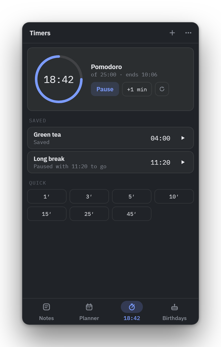 Timers